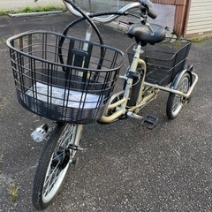 【新品同様】電動アシスト三輪自転車