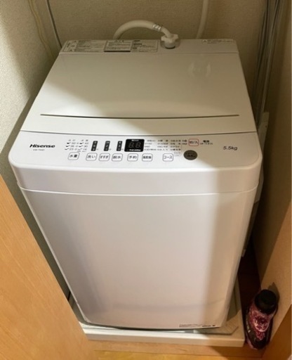 【売りました】ハイセンスHisense洗濯機5.5キロHW-T55D