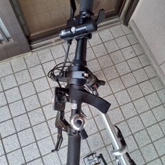 折りたたみ自転車14型シルバー3段変速