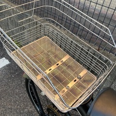 27インチ 内装6段変速 自転車 オートライト サイモト自転車 荷台カゴ付き ブラック 美品