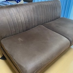 【値下げ】2人掛けソファ　取りに来ていただける方限定