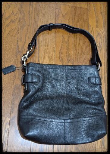 ☆コーチ☆COACH☆バック☆ショルダー☆黒レザー☆正規品☆