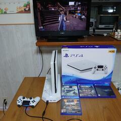 PS4 Slim 500GB（白)