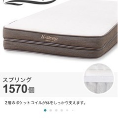 値下げしました！IKEAダブルベッド✳︎マットレス・ベッドフレームset