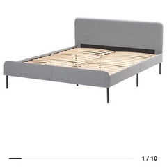 値下げしました！IKEAダブルベッド✳︎マットレス・ベッドフレームset