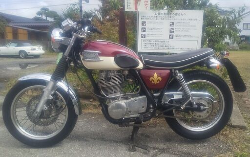 ヤマハ　ＳＲ４００　トライアンフ・ボンネビル風カスタム！！　ペイント綺麗！！　Ｋ＆ＨのＳＲ専用ボンネビルタンク