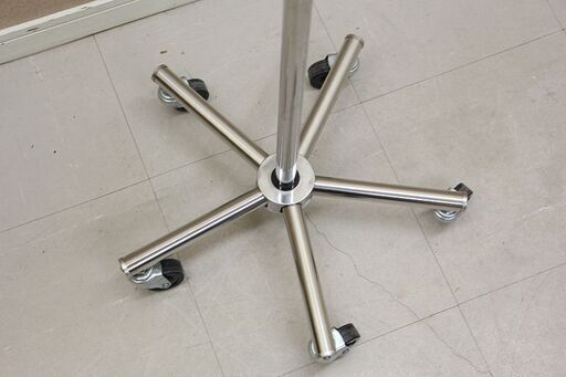 キャスター付き点滴用器具 点滴スタンド 5脚 5本脚 丸棒吊り具 歩行