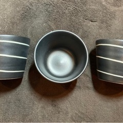 小鉢メタリック黒3個セット