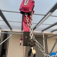 バスボートやジェットスキーに　単管パイプ　ウインチ　ラッシングベルト