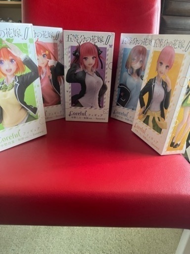 五等分の花嫁　フィギュア未開封5人フルおまけあり