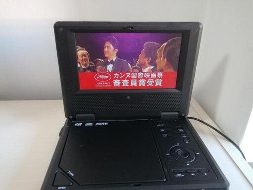 【美品】7インチ ポータブルＤＶＤプレーヤー DS-PP701BK【動作品】