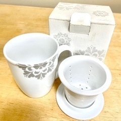 【新品】茶漉し・蓋付きカップ