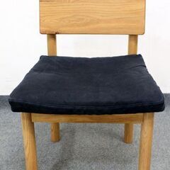 IDEE/イデー DIMANCHE/ディモンシュ ダイニング3点セット テーブル/チェア×2 オーク無垢材 Marina Bautier 中古家具 店頭引取歓迎 R6493)-組曲S シフォンプリントボウタイブラウス