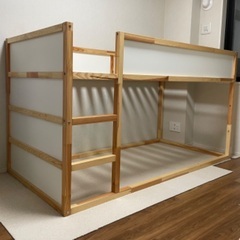 【ネット決済】IKEA KURA リバーシブルベッド/パイン材