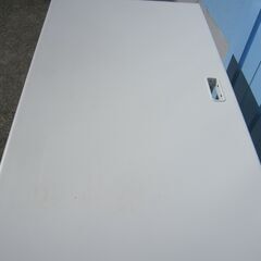 事務机　ホワイト　鍵あり　プラス製フラットライン　W1200