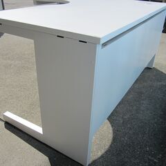 事務机　L型ラウンドデスク　左ラウンド　1600ｘ1200　イナバ製DU-FP1612WT7