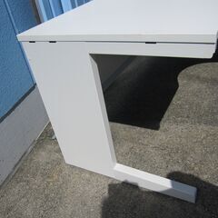 事務机　L型デスク　右ラウンド　ホワイト　イナバ製DU-FP1612WT7