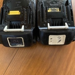 makita 純正品　BL1860B  6.0Ah 18V  充電バッテリー２個セットです。