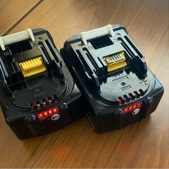 makita 純正品　BL1860B  6.0Ah 18V  充電バッテリー２個セットです。