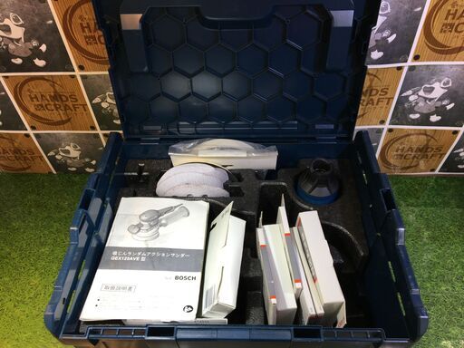 BOSCH GEX125AVE 吸塵ランダムアクションサンダー 中古品 【ハンズクラフト宜野湾店】