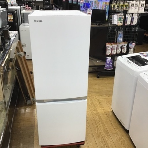 #I-100【ご来店頂ける方限定】TOSHIBAの2ドア冷凍冷蔵庫です