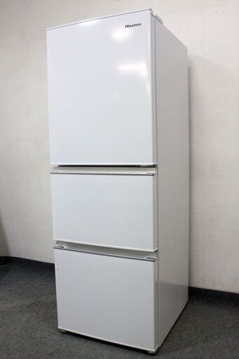Hisense/ハイセンス 3ドア冷凍冷蔵庫 282L HR-D2801W ホワイト 2021年製  中古家電 店頭引取歓迎 R6527)