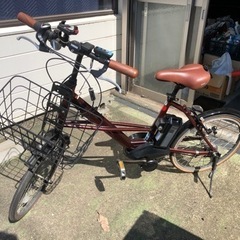 引取限定！室内保管！パナソニック電動アシスト自転車　バッテリー新品！