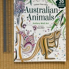 オーストラリア　動物　塗り絵ブック　未使用品