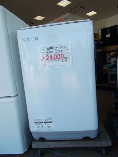 72\u003e　中古洗濯機　SHARP　ES-TX5　2021年製　5.5kg