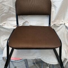 【お値下げしました】座椅子　スタッキングチェア　茶　低い椅子　正座補助