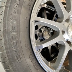 引き取り限定】185/65r15 ミシュランタイヤ アルミホイール付