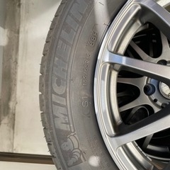 引き取り限定】185/65r15 ミシュランタイヤ アルミホイール付