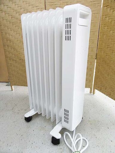 【恵庭】ニトリ オイルヒーター 8フィン キャスター付 2021年製 400/600/1000W ～4.3畳 CY209LL-8 中古品 paypay支払いOK!