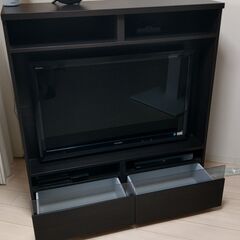 IKEAのTV台（TV壁掛け金具付き）を無料でお譲りします（解体済）