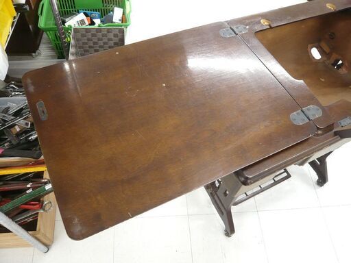 足踏みミシン台 RICCAR リッカー 横幅 約88cm(折りたたみ時） 中古