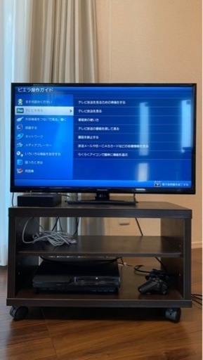 【液晶TV/外付けHDD/テレビ台セット】Panasonic 32V型2015年式