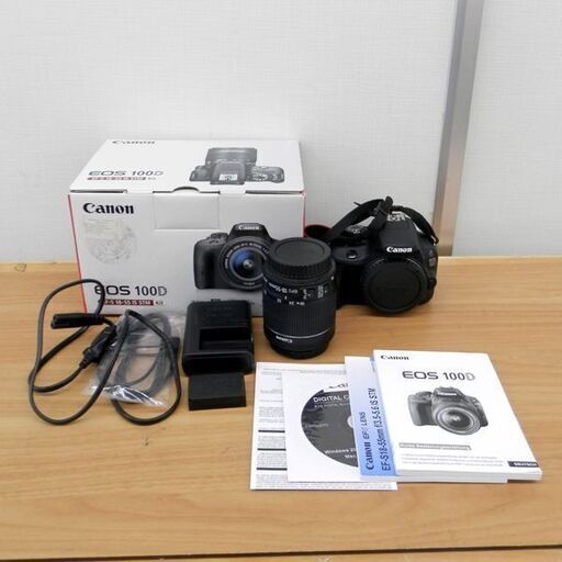 Canon キャノン EOS 100D (海外版 EOS Kiss X7) + レンズEF-S18-55mm f/3.5-5.6 IS STM セット 札幌 西区 西野