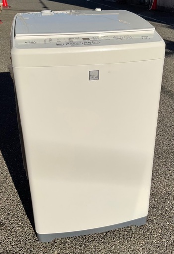 【RKGSE-830】特価！アクア/AQUQ/7kg/全自動洗濯機/AQW-GP7E6/中古/2018年製/当社より近隣地域無料配達