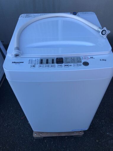 Hisense 全自動洗濯機 HW-T55F 洗濯機 5.5kg 2022年製 J09102