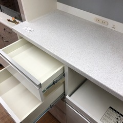 NITORI/ニトリ キッチンボード ソレル 140KB WH エナメルUV塗装 耐震