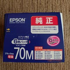 【ネット決済】エプソン　インクカートリッジ　純正　IC6CL70M