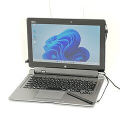 保証付 日本製 高速SSD Wi-Fi有 11.6型 タブレット 富士通 Q665/M 中古