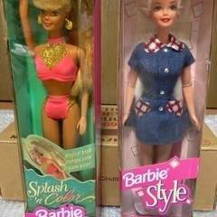【ネット決済・配送可】Barbie バービー人形　２点