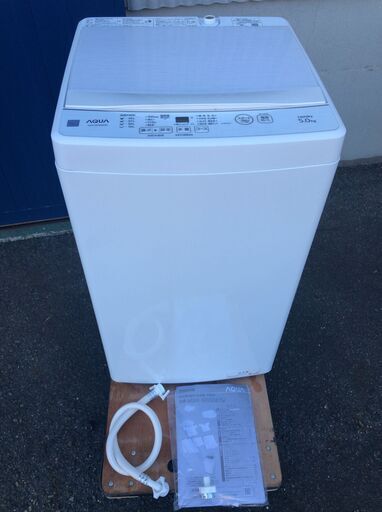 AQUA 全自動洗濯機 AQW-GS5E8(KW) 5kg 2021年製 J09105