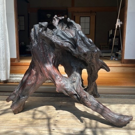 天然木　置物　オブジェ　インテリア　アート　美術品　床の間 木の根 天然木 置物 玄関 床の間 オブジェ