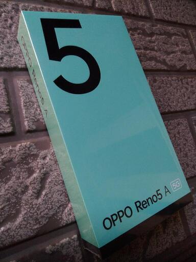 OPPO Reno5 A （eSIM対応可）【RAM 6GB/ ROM 128GB】新品未開封品…セットアップサービス！