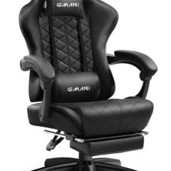ゲーミングチェア　GMANi  GM086  ブラック　フット付き　No.8