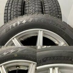 バランス調整済み【BS BLIZZAK VRX2 155/65R14】スタッドレス【CLIMATE 14インチ 4.5J4HPCD100+43】17年製 バリ溝　(VTN649ITO)クレジットカード QRコード決済可能