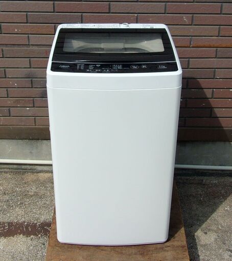 【お買い得品‼】JMS0414)AQUA/アクア 全自動洗濯機 AQW-G50GJ(W) 2019年製 5.0kg 中古品・動作OK 取扱説明書付き【取りに来られる方限定】