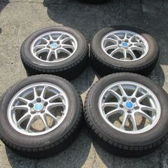 お話中】205/60R16 スタッドレスタイヤ アルミ付き ブリザックVRX PCD114.3 5穴 ①